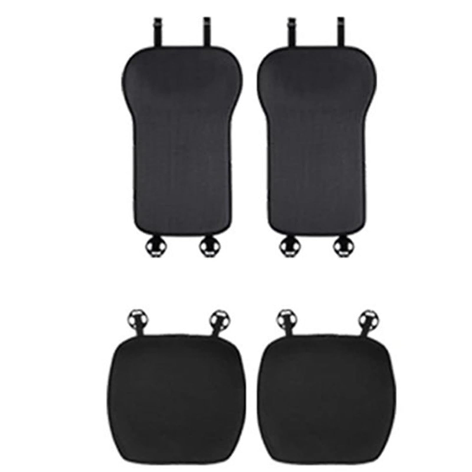 CAKYSE Auto sitzkissen Kompatibel Mit MG Universal-Sitzbezug-Set Four Seasons Atmungsaktive Schutzmattenauflage Autositzkissen Autokissen-Schutzmatte(Black,Two seat) von CAKYSE