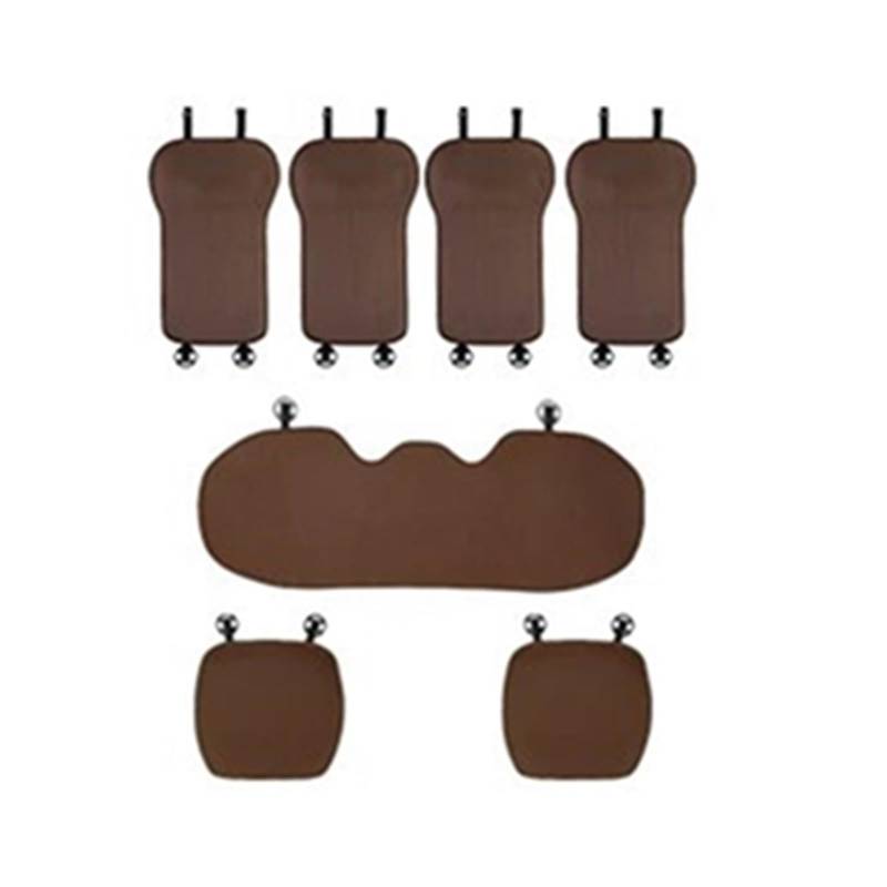 CAKYSE Auto sitzkissen Kompatibel Mit MG Universal-Sitzbezug-Set Four Seasons Atmungsaktive Schutzmattenauflage Autositzkissen Autokissen-Schutzmatte(Brown,Full Set) von CAKYSE