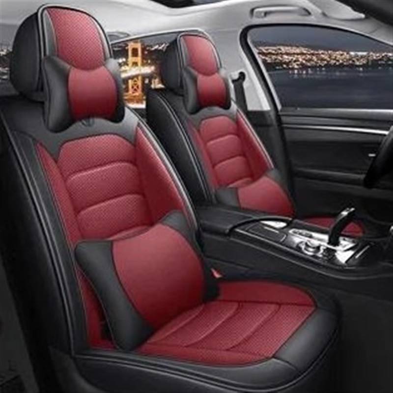 CAKYSE Auto sitzkissen Kompatibel Mit Nissan Für Kicks Für Navara Für D40 5 Sitze Komplettset Universal-Autositzbezüge Vordersitze Rückbank Sitzbezug Schutz(3,color1) von CAKYSE