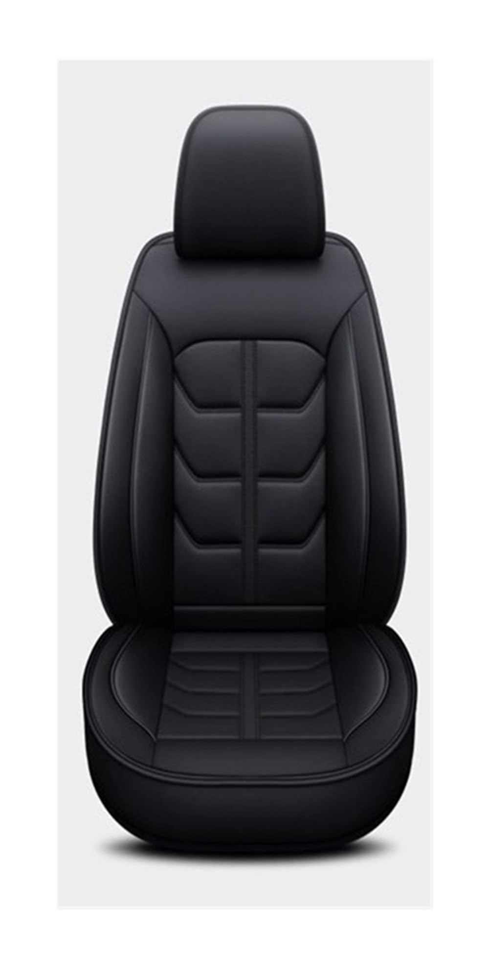 CAKYSE Auto sitzkissen Kompatibel Mit Nissan Für Qashqai J10 J11 Universal Style Autositzbezüge Kissen Sitzbezug Auto Vorder-/Rücksitzbezug Zubehör(Black,1front) von CAKYSE