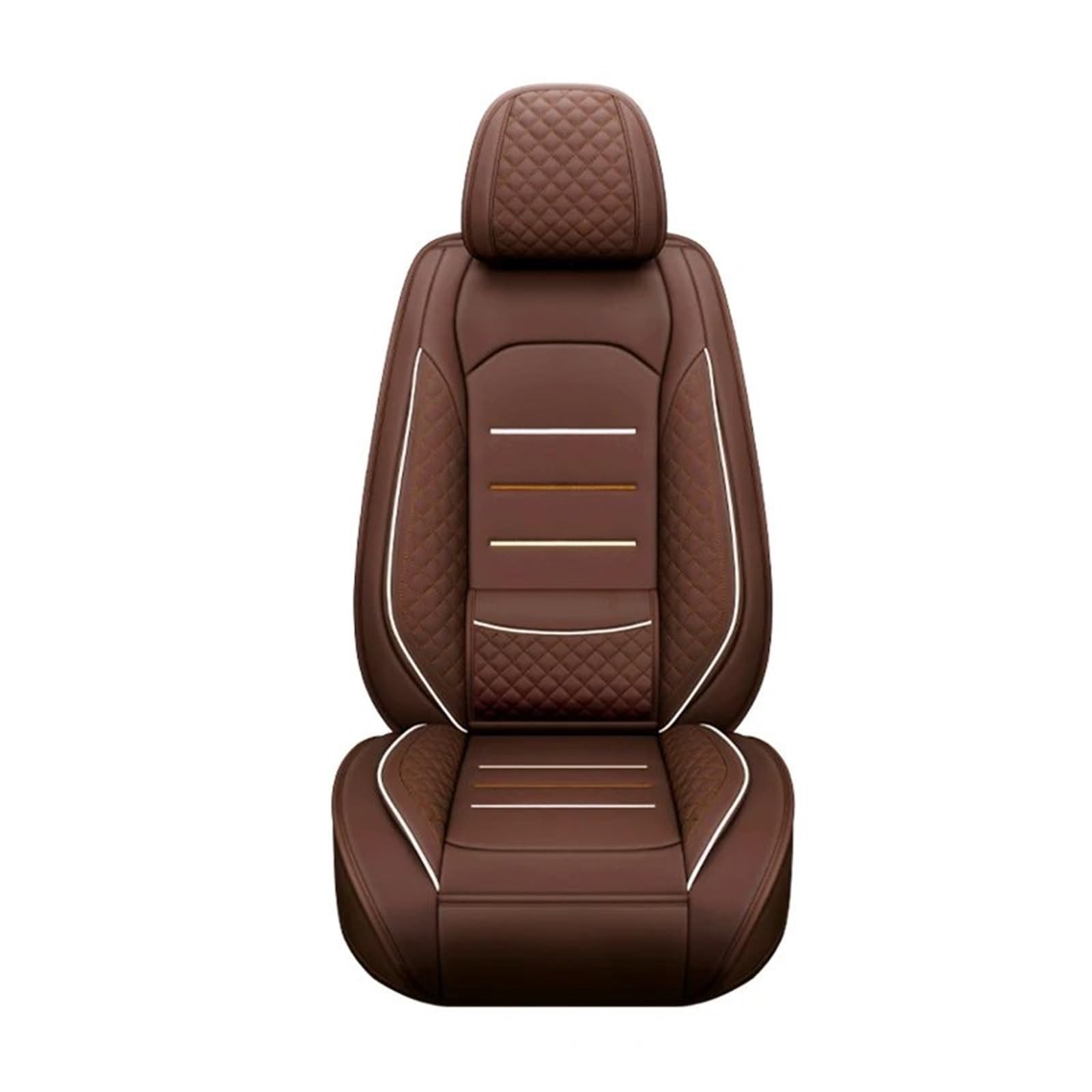 CAKYSE Auto sitzkissen Kompatibel Mit Skoda Für Octavia Autositzbezug Autozubehör Innenraum Autositzschutzpolster Auto Vorder-/Rücksitzbezug(Brown,Front) von CAKYSE