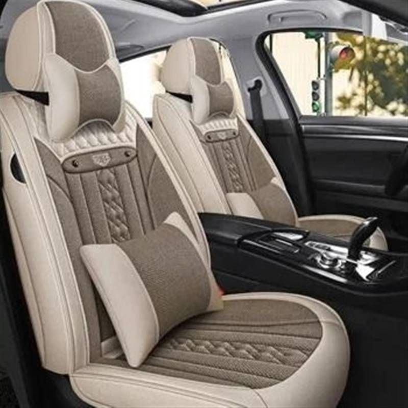 CAKYSE Auto sitzkissen Kompatibel Mit SsangYong Für Rodius Universal 5 Sitze Komplettset Autositzbezüge Vorne Und Hinten Geteilte Sitzbankschoner Bezüge Gepolsterte Kissen(5,color1) von CAKYSE