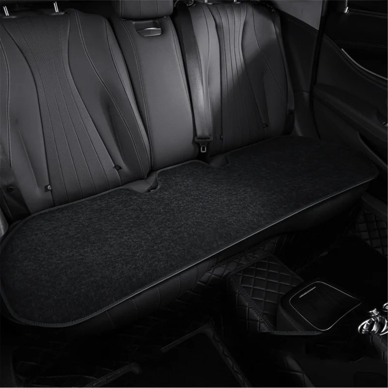 CAKYSE Auto sitzkissen Universal Atmungsaktive Auto Sitz Abdeckung Vorne Hinten Auto Sitzkissen Seat Protector Mat Pad Auto Zubehör Auto Sitz Schutz Pads(Black,Rear) von CAKYSE