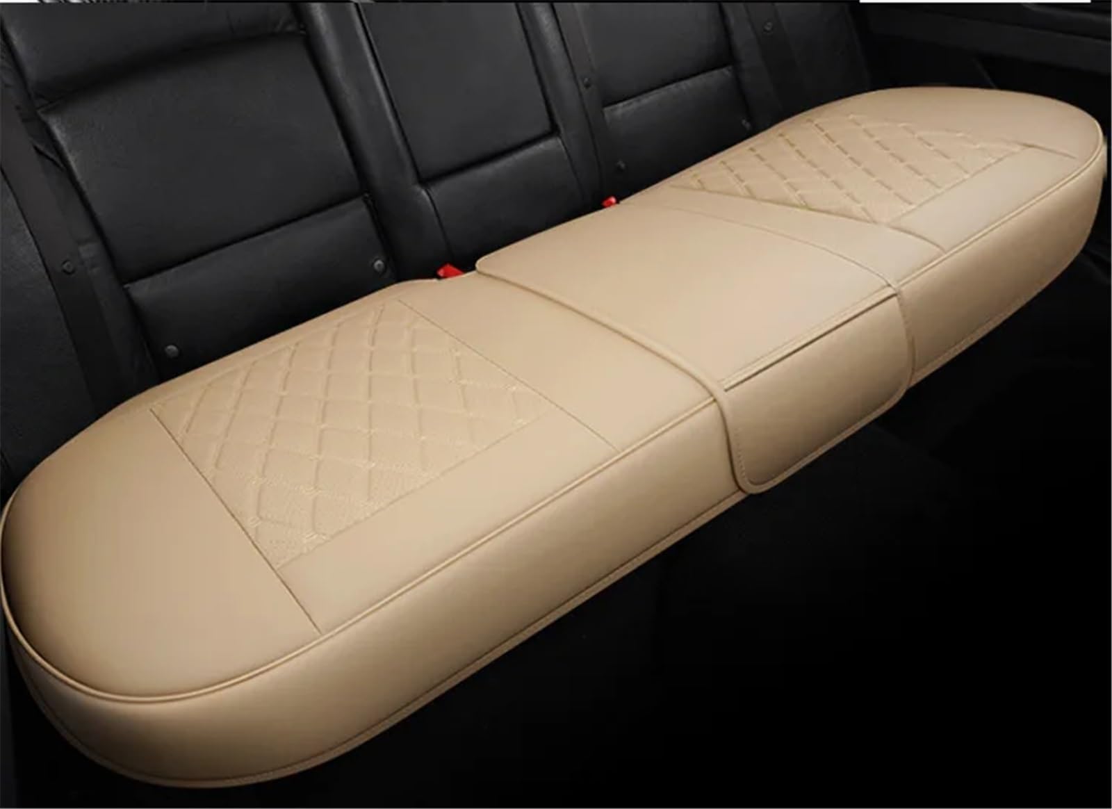 CAKYSE Auto sitzkissen Universal Auto Sitz Abdeckung Atmungsaktive Fron Hinten Sitz Kissen Vier Jahreszeiten Auto Sitz Schutz Zubehör Auto Sitzkissen(Beige,Rear) von CAKYSE