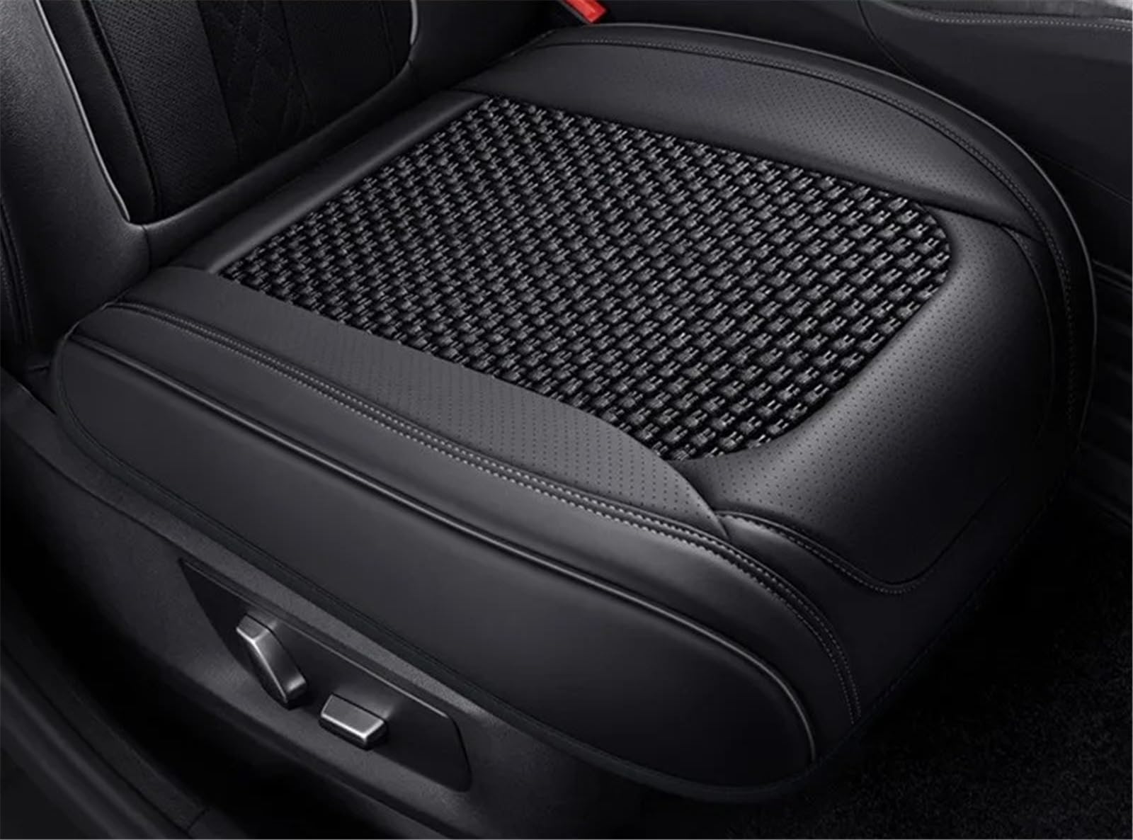 CAKYSE Auto sitzkissen Universal Auto Sitz Abdeckung Auto Vordersitz Abdeckung Kissen Auto Innen Schutz Sitz Abdeckung Zubehör Auto Sitz Schutz Pads(Black,Front) von CAKYSE