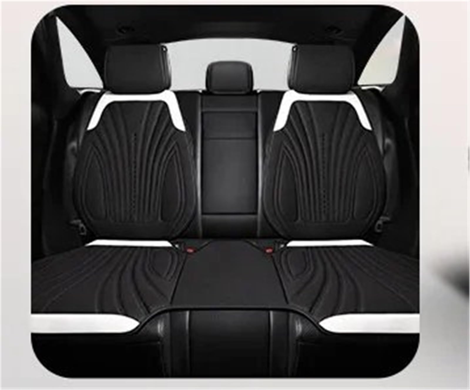 CAKYSE Auto sitzkissen Universal Auto Sitz Abdeckung Vier Saison Auto Atmungsaktive Pad Sitzbezüge Auto Sitze Abdeckung Schutz Autos Zubehör Automobil Innen(Black,Rear) von CAKYSE