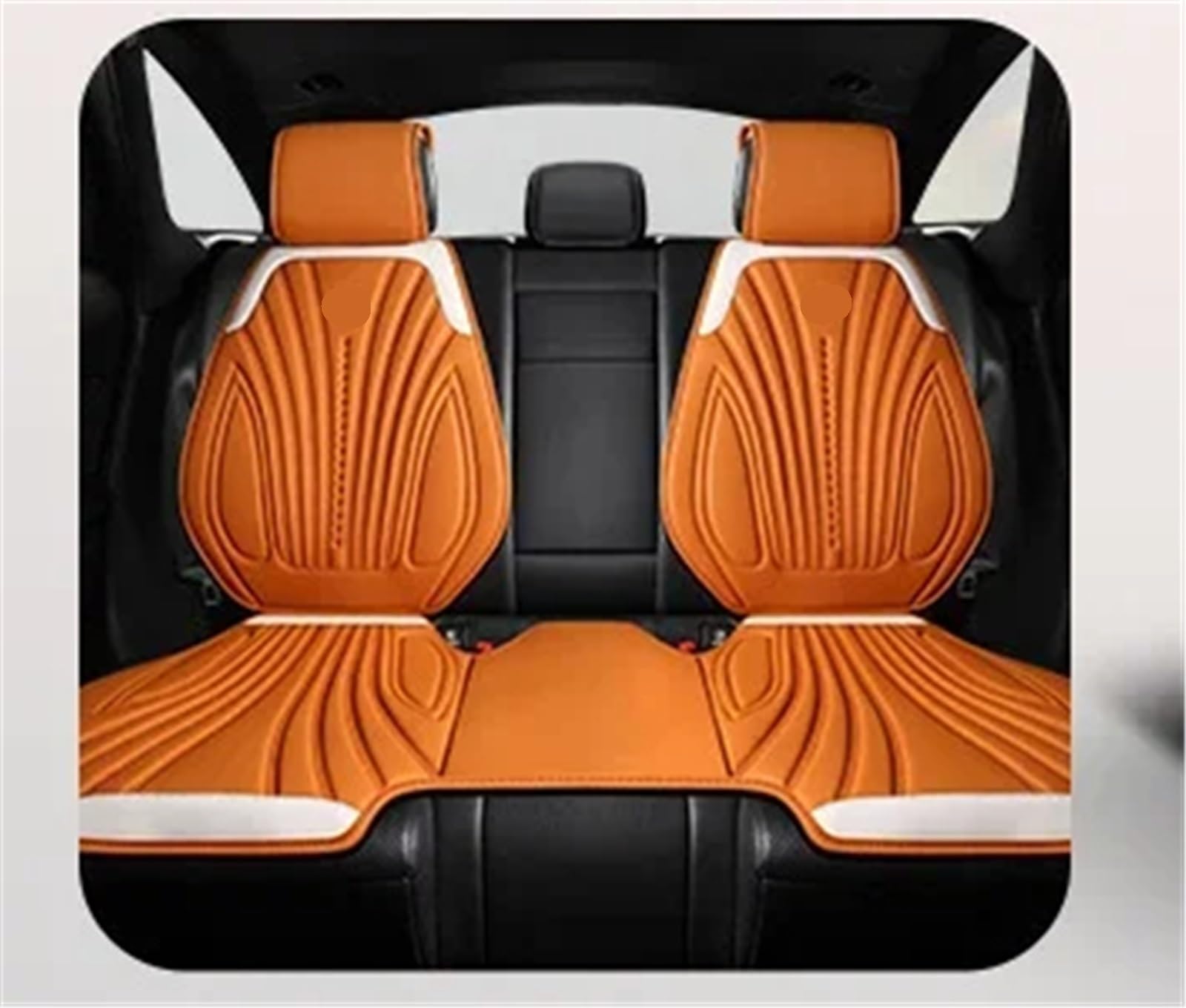 CAKYSE Auto sitzkissen Universal Auto Sitz Abdeckung Vier Saison Auto Atmungsaktive Pad Sitzbezüge Auto Sitze Abdeckung Schutz Autos Zubehör Automobil Innen(Orange,Rear) von CAKYSE