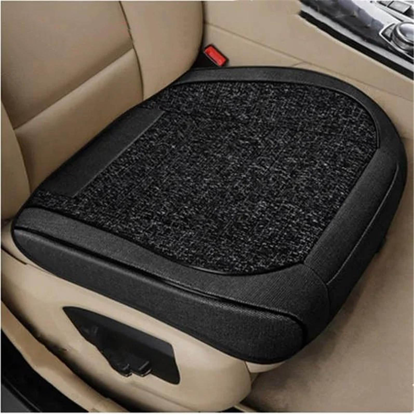 CAKYSE Auto sitzkissen Universal Auto Sitz Schutz Abdeckung Sitz Matte Auto Innen Zubehör Atmungsaktive Sitzkissen Auto Kissen Schutz Matte Automobil Innen(Black,Front) von CAKYSE