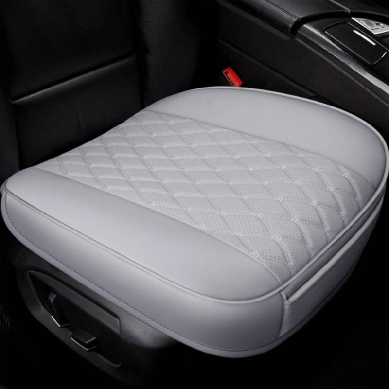 CAKYSE Auto sitzkissen Universal Auto Sitz Vorne Und Hinten Kissen Auto Zubehör Universal Sitz Protector Matte Pad Vier Saison Sitz Abdeckung Auto Sitzkissen(Gray,Front) von CAKYSE