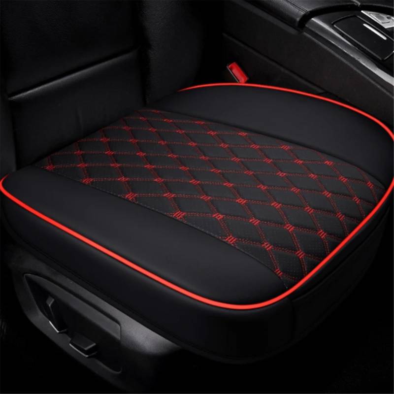 CAKYSE Auto sitzkissen Universal Auto Sitz Vorne Und Hinten Kissen Auto Zubehör Universal Sitz Protector Matte Pad Vier Saison Sitz Abdeckung Auto Sitzkissen(Red,Front) von CAKYSE