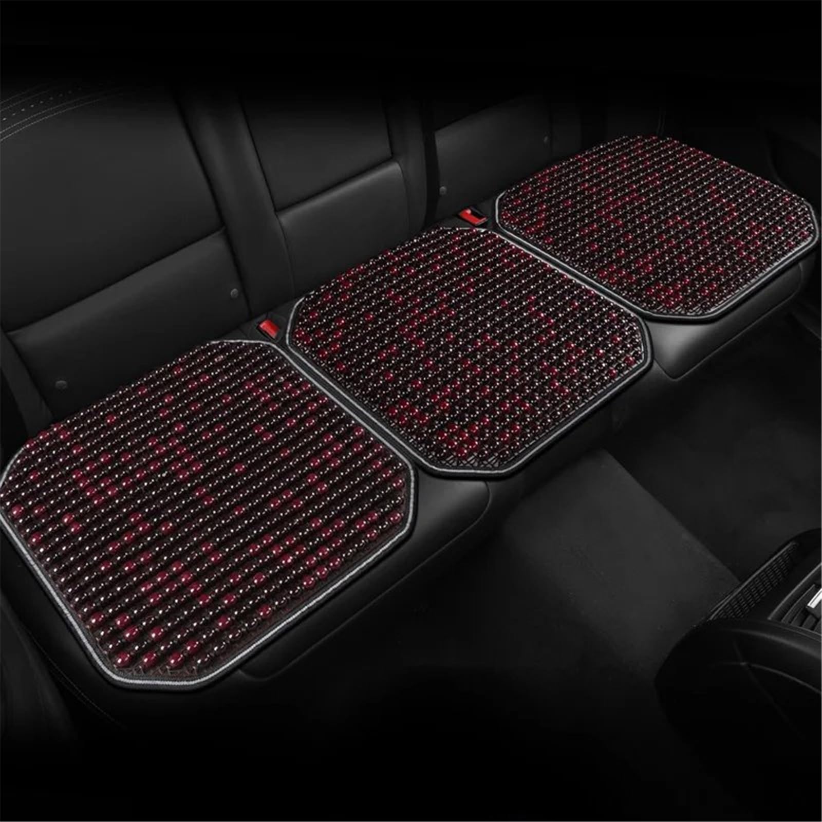 CAKYSE Auto sitzkissen Universal Auto Sitzbezug Auto Sitzkissen Atmungsaktive Sitz Matte Automobil Innen Auto Sitz Schutz Pads Auto Kissen Schutz Matte(Red,Rear) von CAKYSE