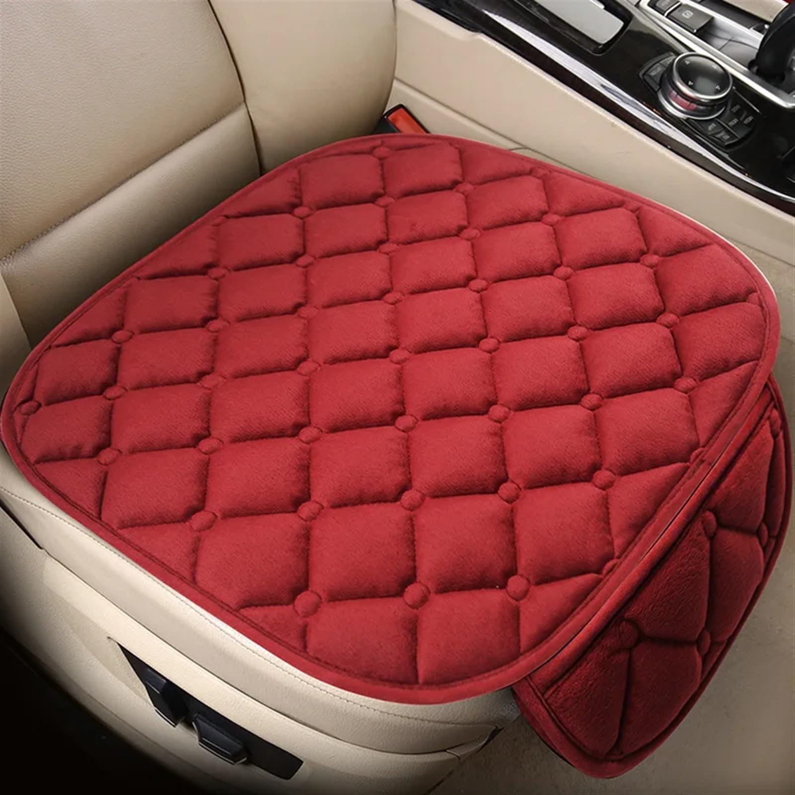 CAKYSE Auto sitzkissen Universal Auto Sitzkissen Auto Pad Sitz Abdeckung Auto Sitzkissen Auto Zubehör Auto Sitz Schutz Pads Automobil Innen(Red) von CAKYSE