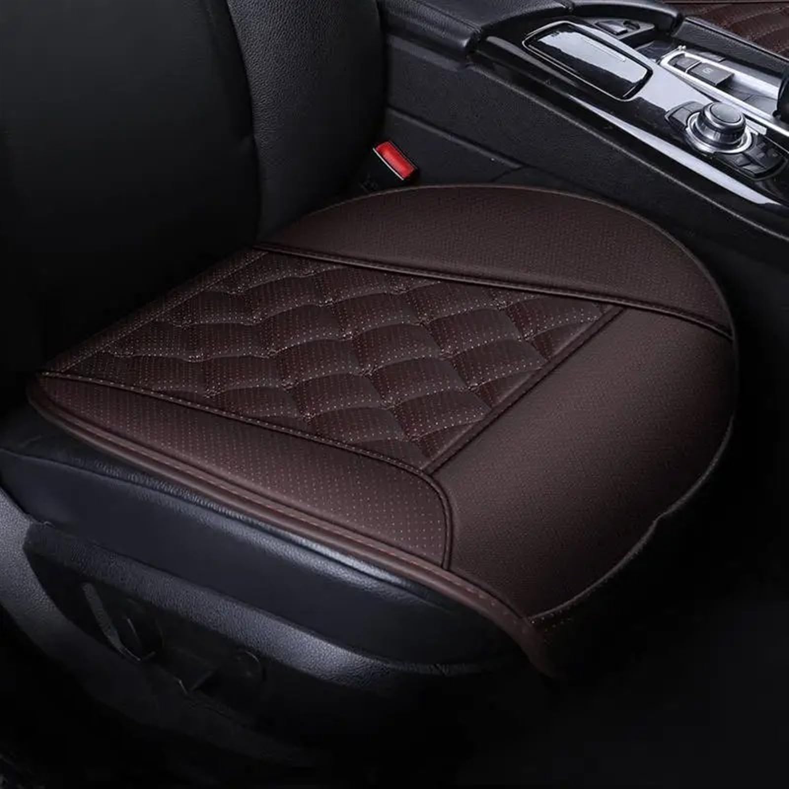 CAKYSE Auto sitzkissen Universal Vier Jahreszeiten Sitz Abdeckung Auto Sitzkissen Autos Sitz Abdeckung Auto Stuhl Protector Pad Matte Auto Zubehör(Brown,Full Set) von CAKYSE