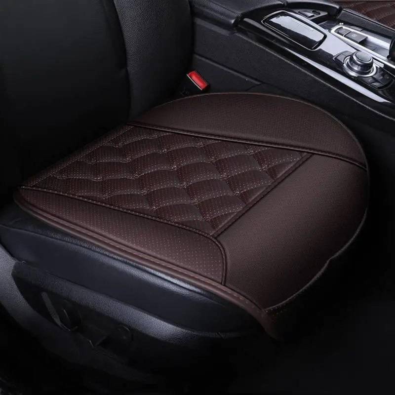 CAKYSE Auto sitzkissen Universal Vier Jahreszeiten Sitz Abdeckung Auto Sitzkissen Autos Sitz Abdeckung Auto Stuhl Protector Pad Matte Auto Zubehör(Brown,Full Set) von CAKYSE