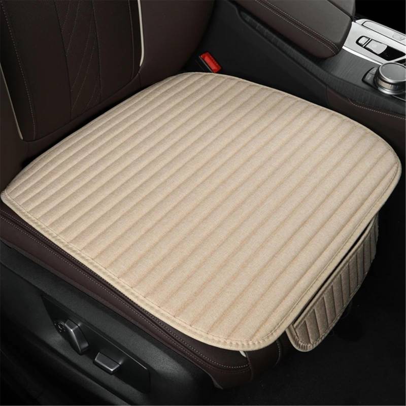 CAKYSE Auto sitzkissen Universelle Autositzbezüge, Kompletter Satz Vorne Und Hinten, Auto-Innenausstattung, Kissen, Automobil-Pad-Schutz Für Auto, LKW, SUV, Van(Beige,Full Set) von CAKYSE