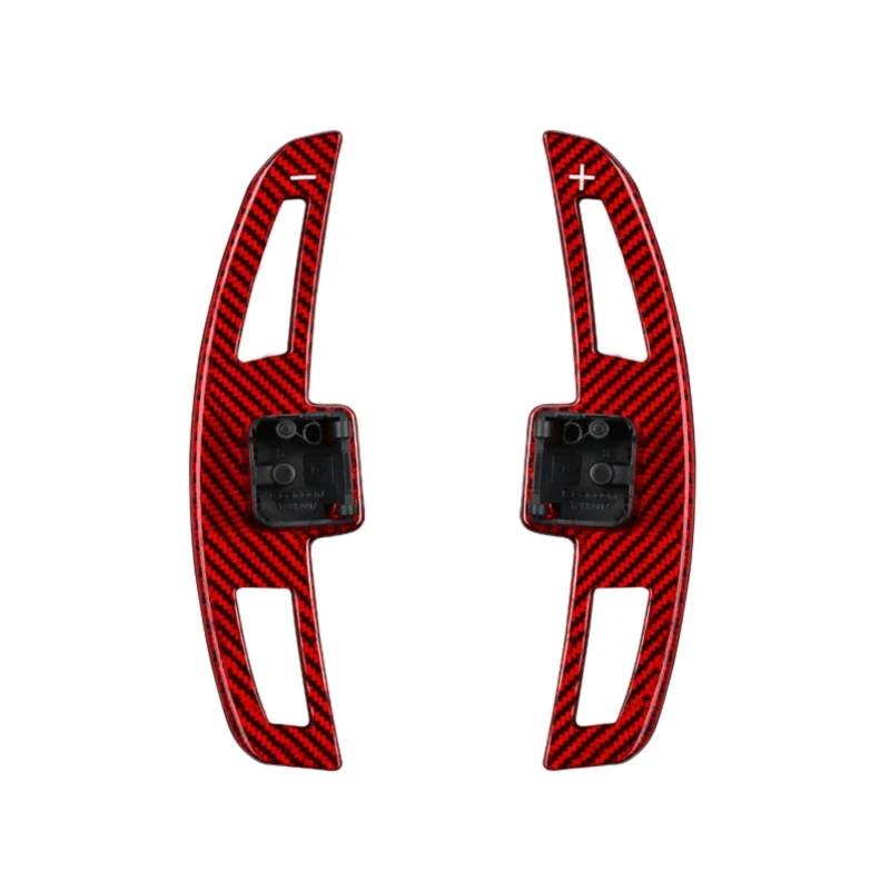 CAKYSE Kompatibel Mit A3 Für S3 A4 S4 A5 S5 Für Q3 Für Q5 Für Q7 A6 A7 A8 2021 2022 Lenkrad Paddle Shifter Ersatz Schaltwippen TH0007 Schaltwippen(Red) von CAKYSE