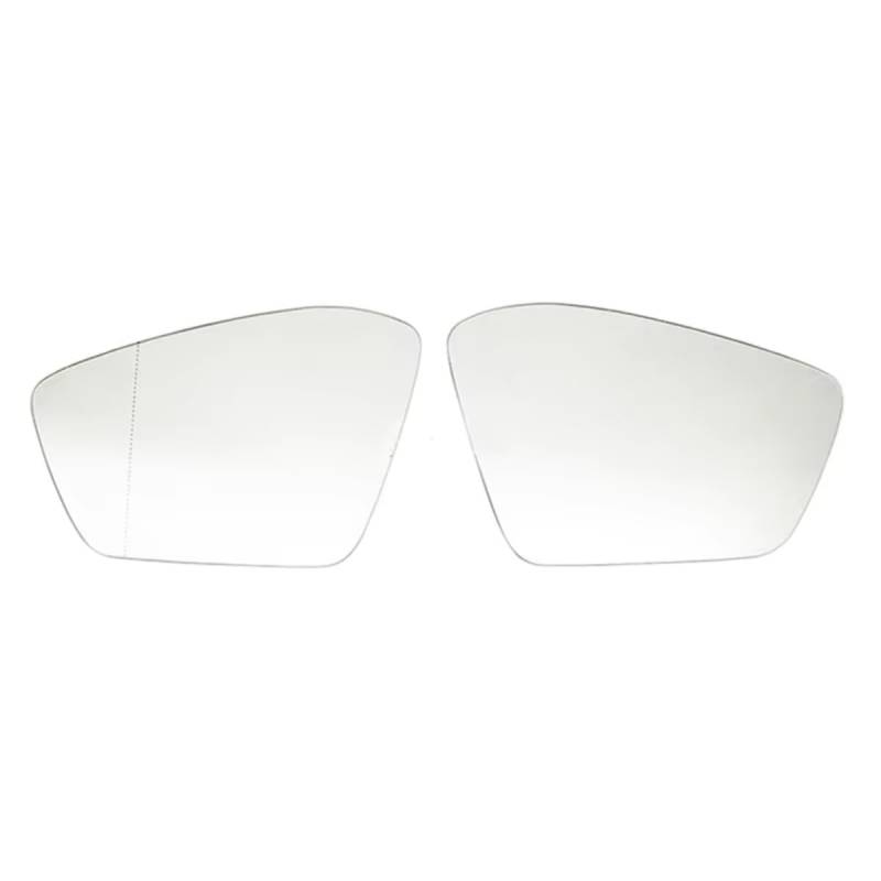 CAKYSE Kompatibel Mit Skoda Für Super B 2016 2017 2018 Beheizte Spiegel Glas Anti Toter Winkel Spiegel Weitwinkel OEM:3V0857521 3V0857522 Rückspiegel(A Pair) von CAKYSE