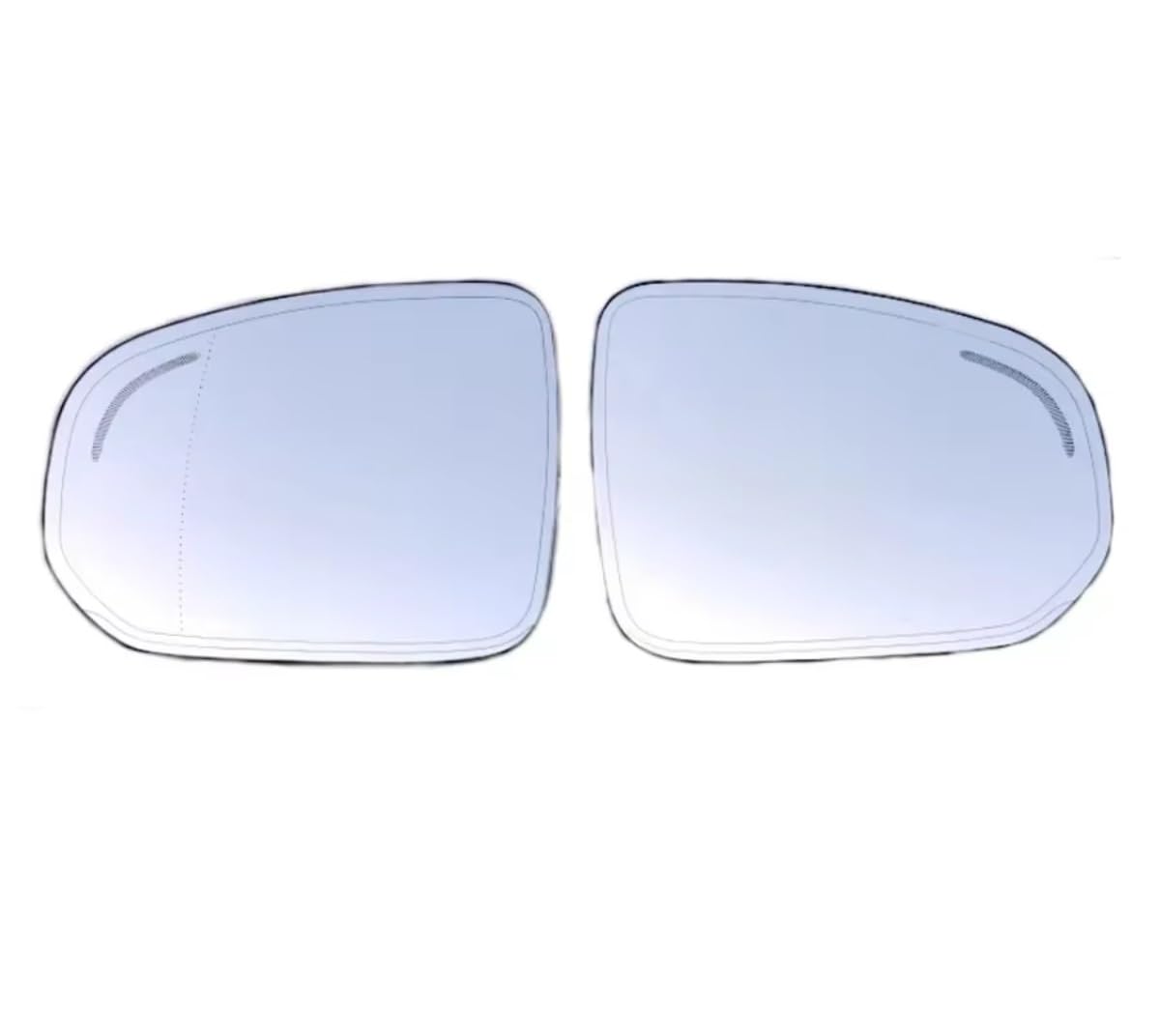 CAKYSE Kompatibel Mit Volvo Für XC60 2018 2019 2020 2021 2022 2023 Rückspiegel Glas Tür Spiegel Weitwinkel Glas Beheizt Rückspiegel(A Pair) von CAKYSE