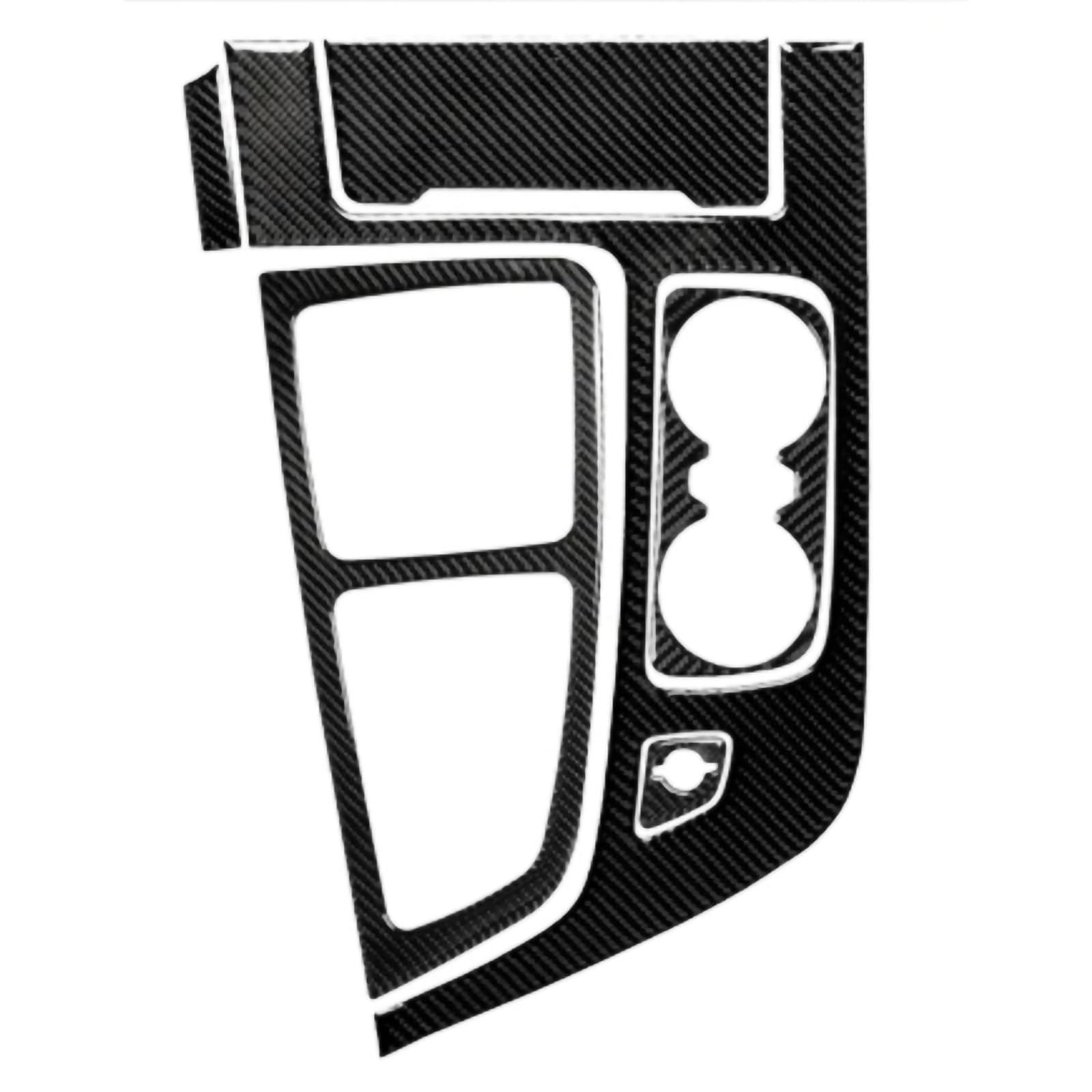 CAKYSE Mittelkonsole Aufkleber Kompatibel Mit Q7 SQ7 Für 4M 2016 2017 2018 2019 Auto-Innendekoration Zentrale Gangschaltung Panel Abdeckung Zieraufkleber Zubehör(Black,LHD) von CAKYSE