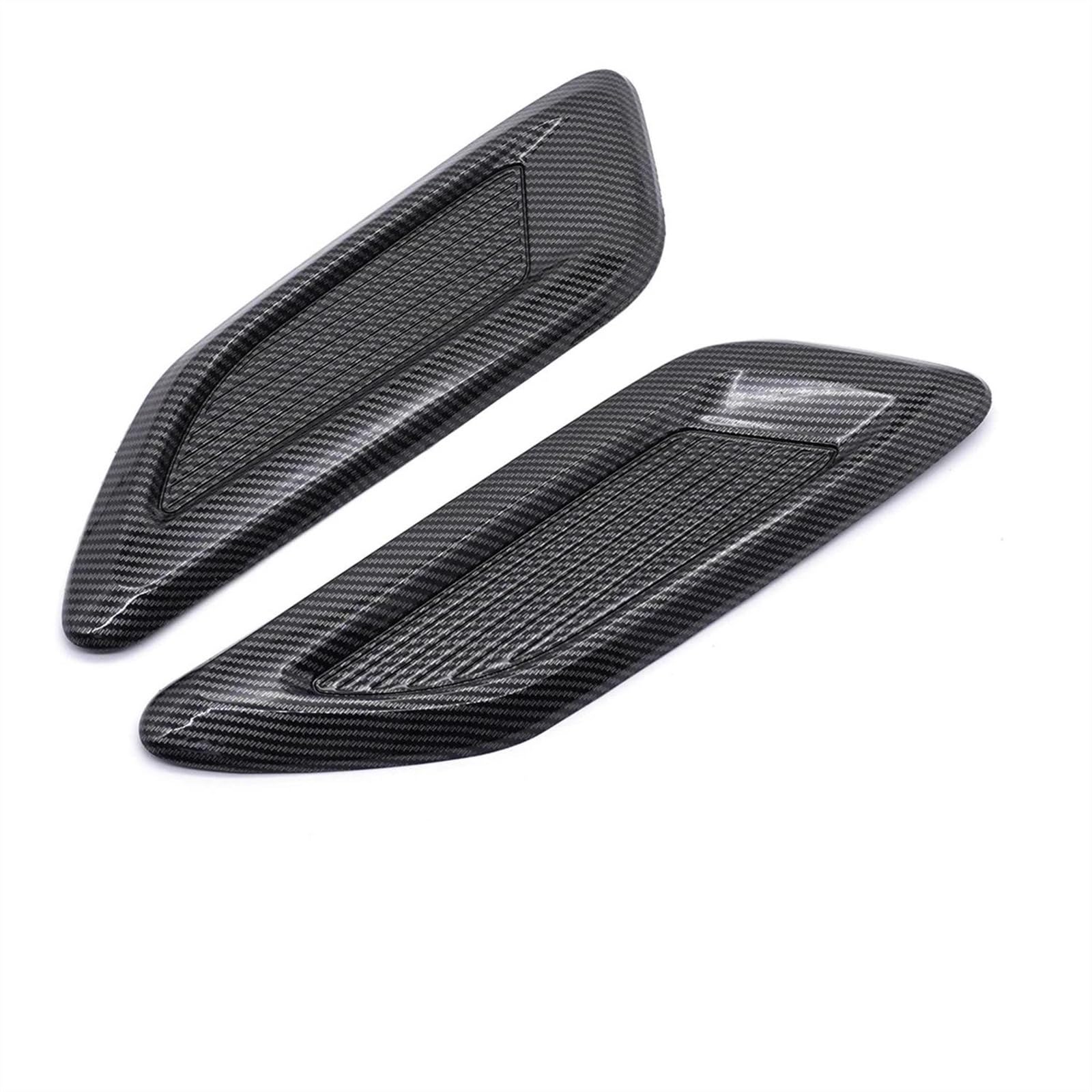 CAKYSE Motorhauben Vent 2PCS Universal Haube Vent Lufteinlass Abdeckung Bonnet Vents Air Intake Turbine Motor Abdeckung Turbo Motorhaube Auto Modifizierte Teile(C2) von CAKYSE