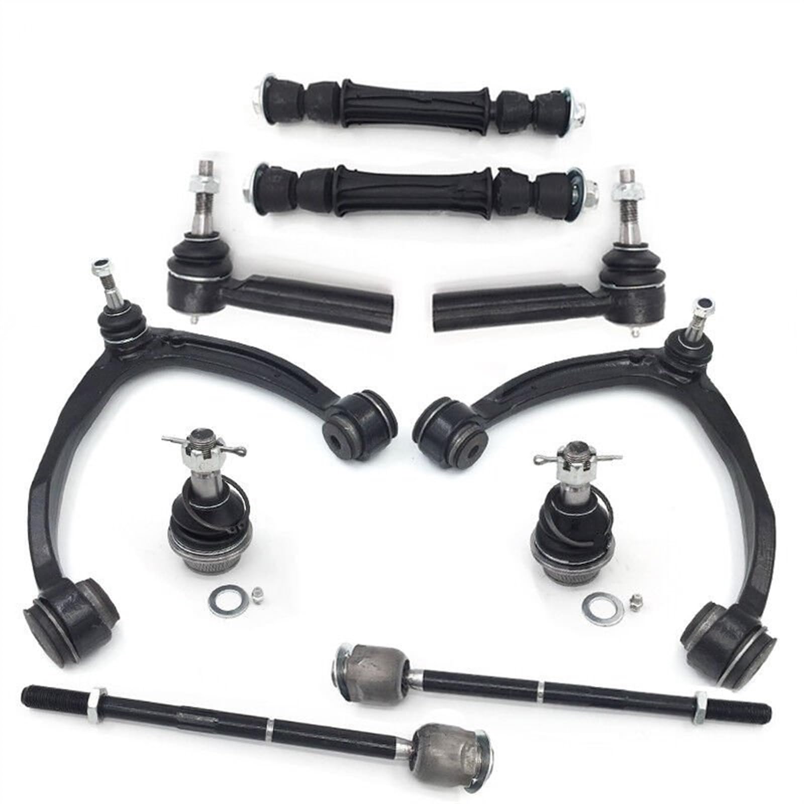 CAKYSE obere Querlenker Glieder Kompatibel Mit Chevrolet Für Tahoe Für Suburban 1500 2007-2014 Aufhängung Vorne Oben Querlenker Kugelgelenk Stabilisator Link Spurstangenköpfe Kits von CAKYSE