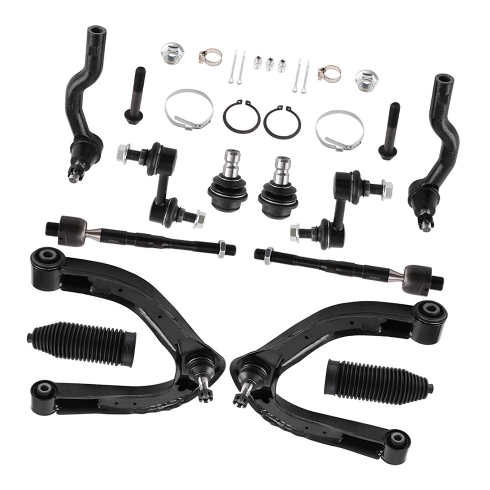 CAKYSE obere Querlenker Glieder Kompatibel Mit Infiniti Für Qx56 2004 2005–2013 ES800032 Vorderradaufhängung Oberlenker Kugelgelenk Spurstangenkopf Stabilisator EV800216 K750146 von CAKYSE