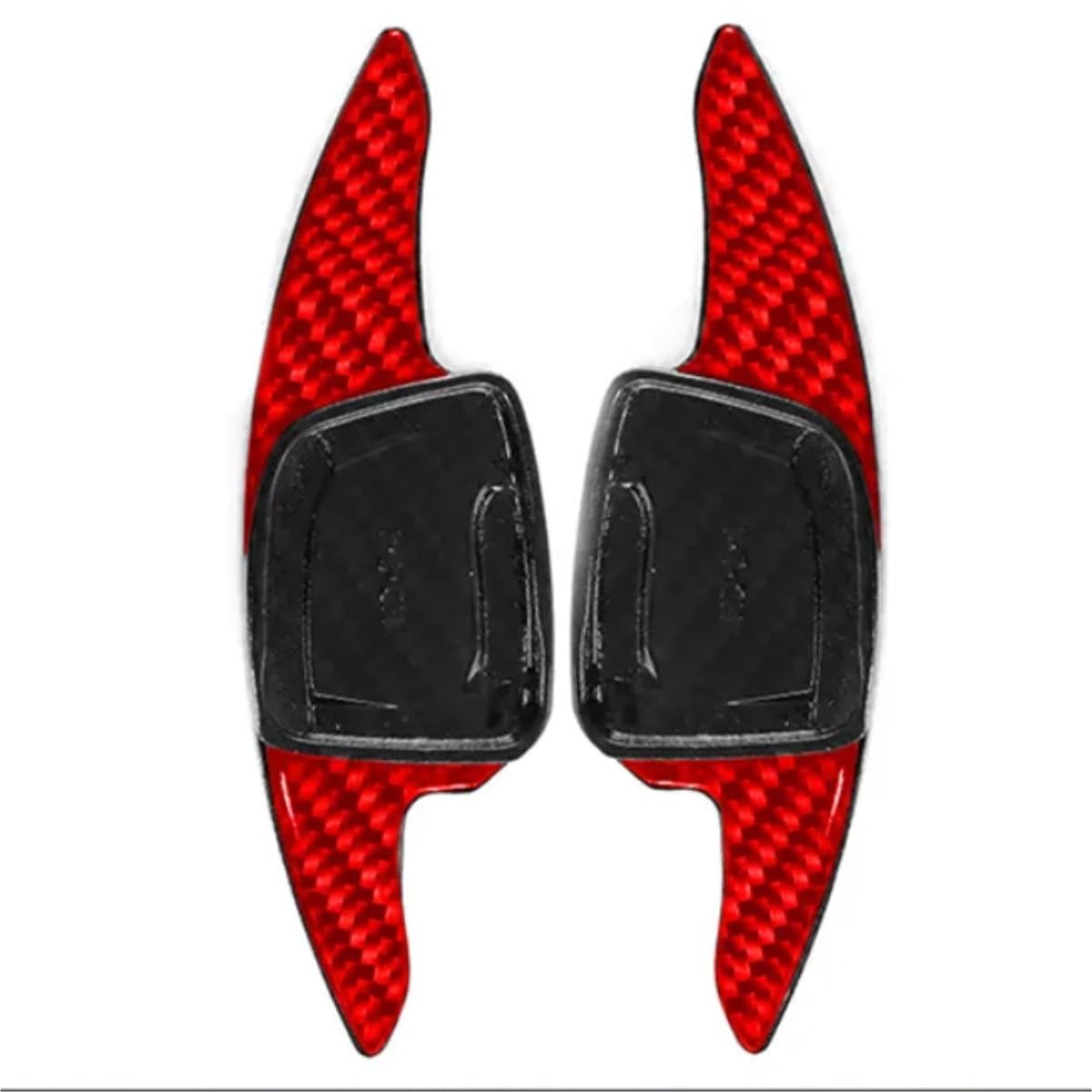 Kompatibel Mit Q3 Für Q7 A1 A6 C8 A7 A8 S6 S7 2019 2020 2021 2022 2023 Auto-Lenkrad-Shift-Shifter-Paddel-Verlängerungsteile Schaltwippen(Carbon Fiber Red) von CAKYSE