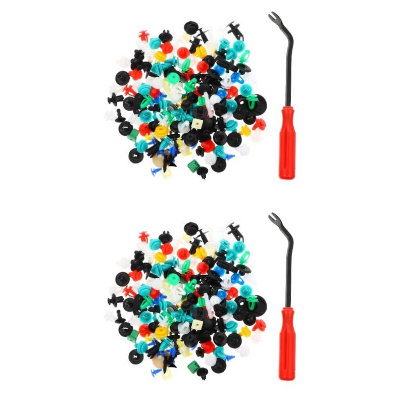CALLARON 1000 STK Feste Schnalle Befestigungsnietclips Auto-Befestigungsclips Stoßstangen Kfz-Schiebeclip Verkleidungsklammern Autotür Plattenklemme Werkzeug schmücken Verschluss von CALLARON