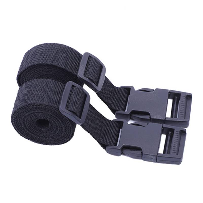 CALLARON 2St Gürtelschnalle nylonband Zelt zubehör Gepäckbefestigungsgurt Luggage Strap koffergürtel Gepäck- Outdoor-Zubehör Befestigungsgurte Camping-Krawattenbänder pp Black von CALLARON