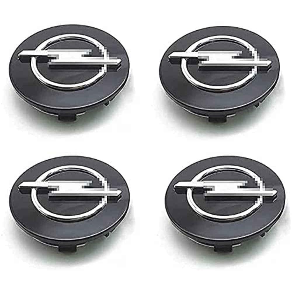 4 Stück Auto Radnabenabdeckung, for Opel Adam 2012-2019 64MM Wasserdicht Staubdicht Nabendeckel Auto Styling Felgen Abdeckung,A von CALUU