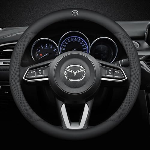 Auto Lenkradbezug, Für Mazda CX-5 II 2013-2023 Auto Lenkradabdeckung RutschfestAtmungsaktive Lenkradabdeckung,B von CALUU