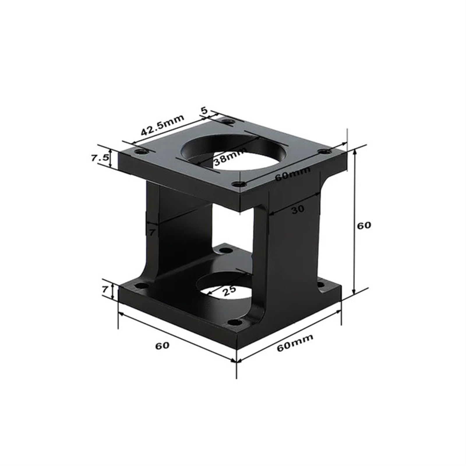 1 Stück 57/60/80/86/110/130 Schritt-Servomotor-Halterung for DB/DS-Stents 17/23/34(DB57 stepper bracket) von CAMCHJVVM