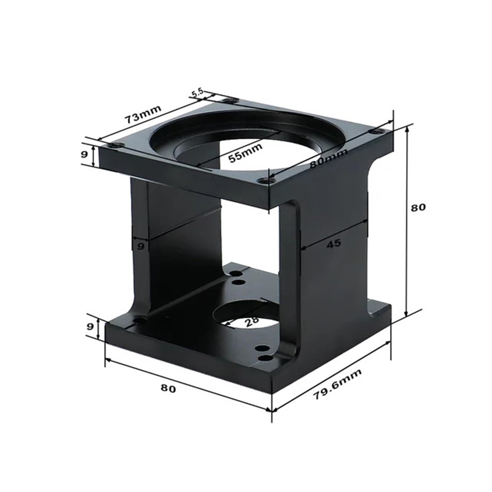 1 Stück 57/60/80/86/110/130 Schritt-Servomotor-Halterung for DB/DS-Stents 17/23/34(DB86 stepper bracket) von CAMCHJVVM