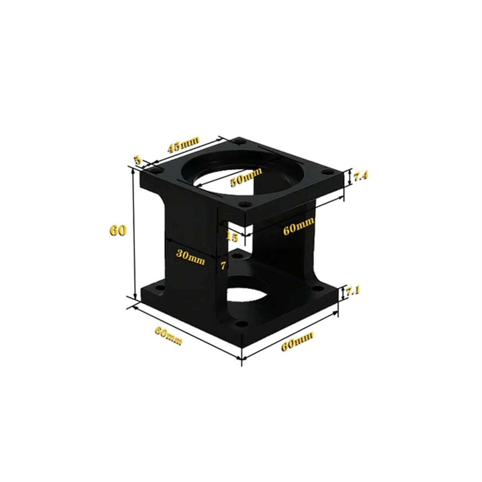 1 Stück 57/60/80/86/110/130 Schritt-Servomotor-Halterung for DB/DS-Stents 17/23/34(DS60 servo bracket) von CAMCHJVVM