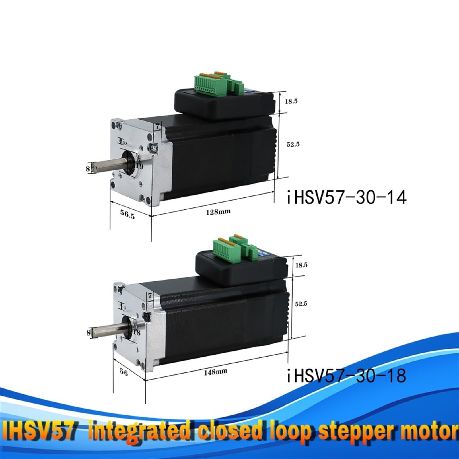 IHSV57-30-14 / IHSV57-30-18 36 V integrierter Schrittmotor mit geschlossenem Regelkreis kann den integrierten geschlossenen Regelkreis IHSV57 mit 3000 U/min ersetzen(IHSV57-30-18) von CAMCHJVVM