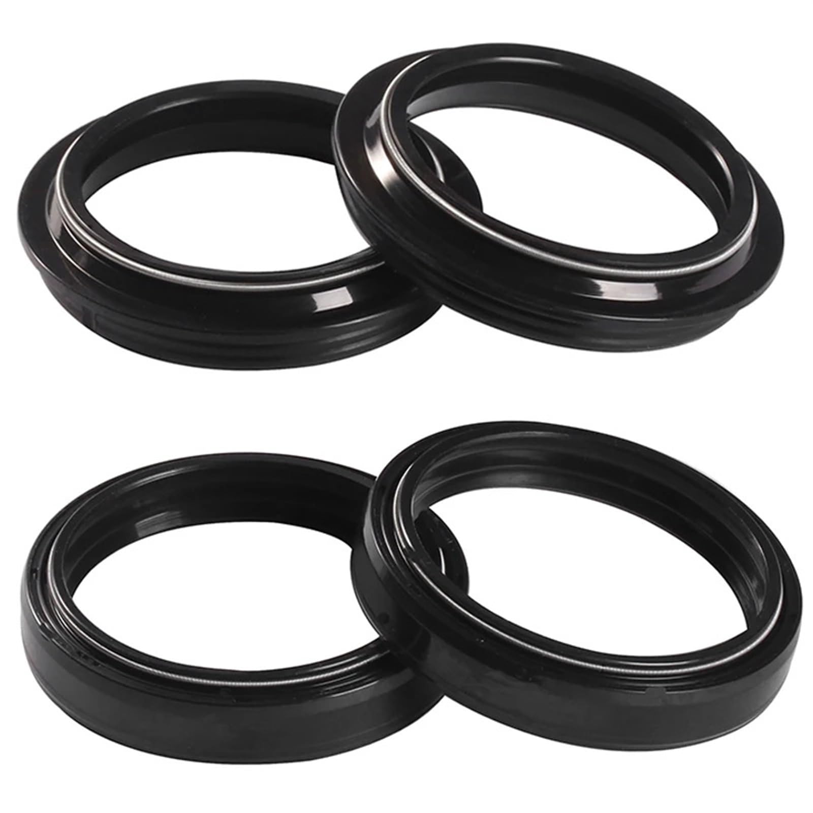 Gabel Öl Dichtung & Staub Abdeckung for 1000 H2R SX ZX-10R ZX10R ZX-12R NINJA KLZ 1000 VE.RS,YS ZR1100 ZEPHYR 1992-2022(2pcs oil 2pcs dust) von CAMELLIO