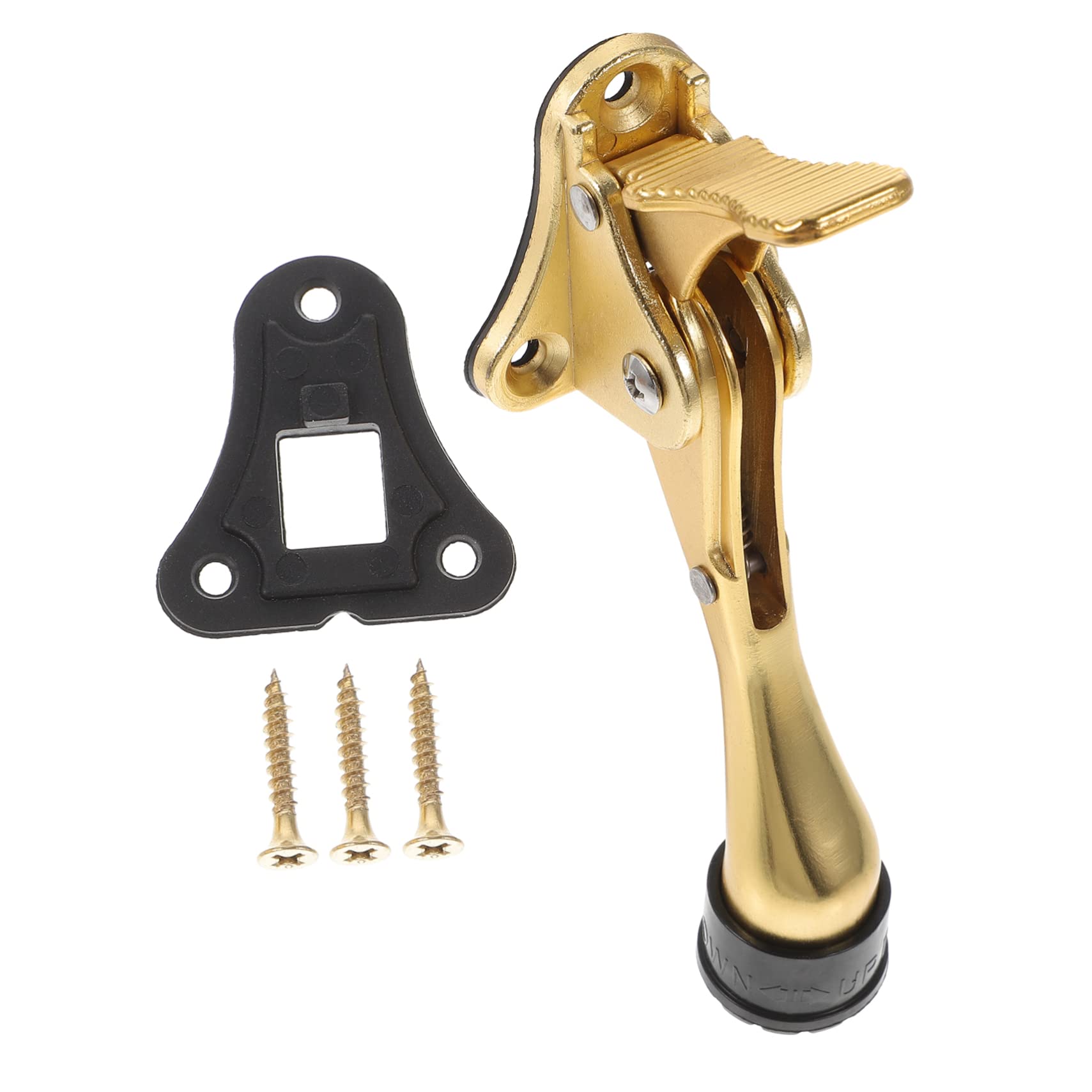 CANIGHT Tür oben bodentürstopper door stops abtreter vorgehängte Außentüren Türschlösser Wandschutz Türhalter Türstopper für die Unterseite der Tür Türstopper Keil Zinklegierung Golden von CANIGHT