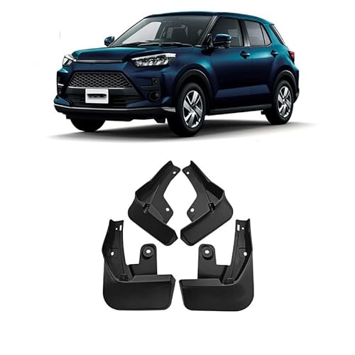 4 Stück Auto Schmutzfänger Spritzschutz für Toyota RAIZE Rocky 2020-2023, ABS Kunststoff Auto Kotflügel Vorne und Hinten Fender Schutzblech Auto Außenzubehör,A/A von CAOXINZI
