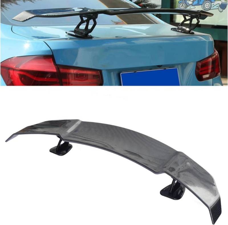 Auto Heckspoiler Heckflügel für Audi RS Q8 RSQ8 2019-2025, ABS Kunststoff Auto Kofferraum Lippe Spoiler Flügel Auto Modifikation Zubehör,B/Carbon Fiber Pattern von CAOXINZI