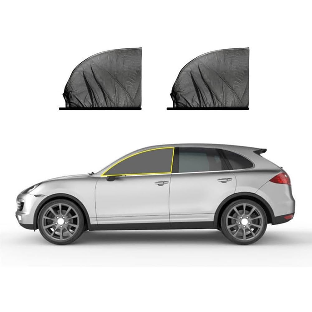 Auto Sonnenschutz für Audi A3 2014-2017, Autofenster Sonnenschutz Auto Netz mit UV Schutz Anti-Moskito, Elastizitä Sonnenblende Auto Seitenfenster Zubehör,C/FRONTWINDOW von CAOXINZI