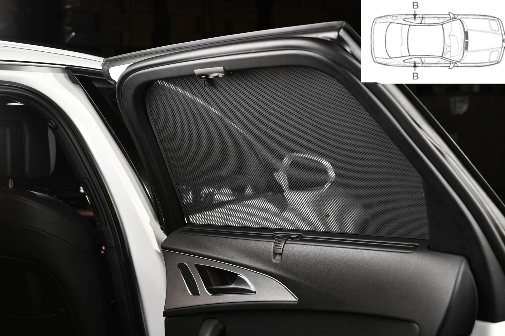 Satz Car Shades (Hintertüren) kompatibel mit Honda CR-V 2007-2012 (2-teilig) von CAR SHADES