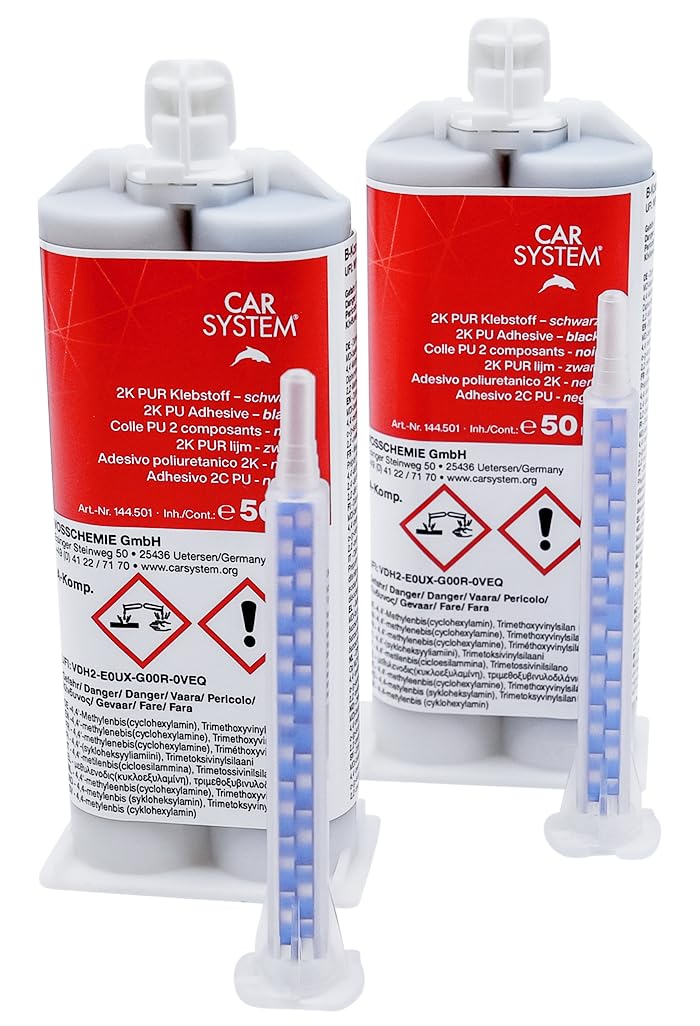 CARSYSTEM 2K PU - Kleber Power Mix schwarz 50 ml 144.501 von CAR SYSTEM