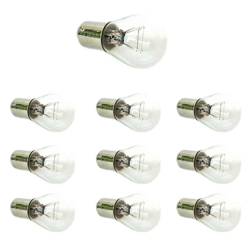 CARALL 10 Stück Halogenlampen 24V für Lkw (S25 BAY15D P21/5W 24V 21/5W) von CARALL