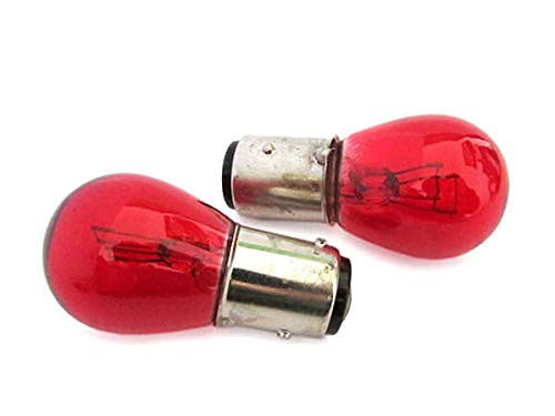 CARALL 10 Stück Halogenlampen 12 V für Auto (PR21/5W BAW15D 12V 21/5W Rot) von CARALL