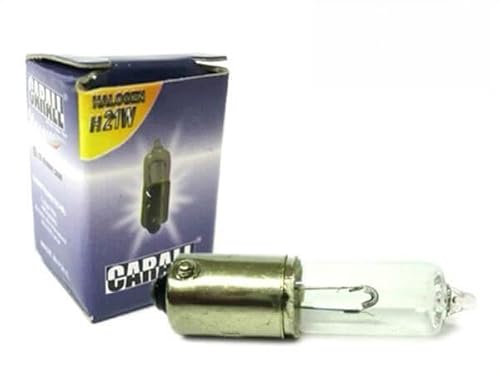 CARALL LA1276 Micro Halogen Automatik Lampe H21 BAY9s H21W 12V 21W versetzte Füße X Nebelschlussleuchte von CARALL