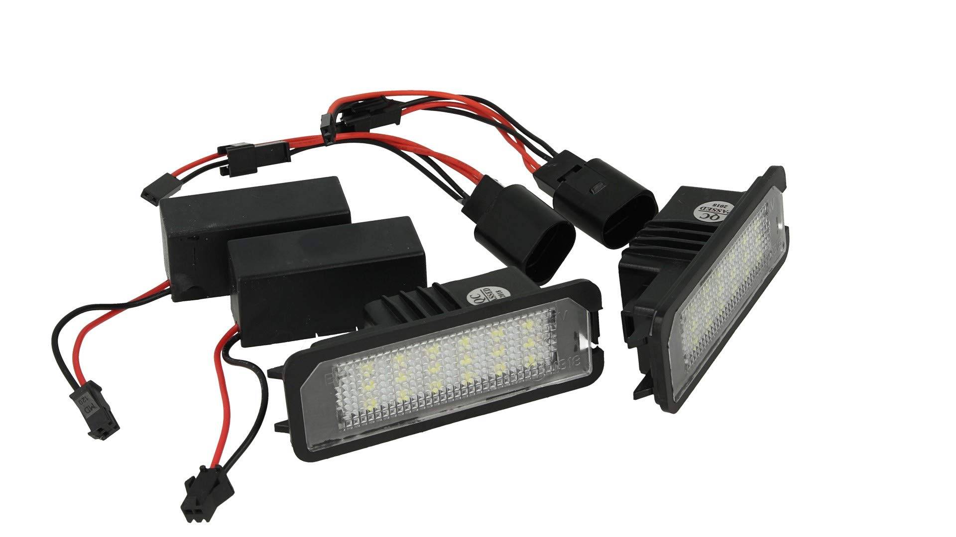 CARALL LE4545 Kit LED Kennzeichenbeleuchtung für Auto 12V 5W Canbus Kein Fehler Original Angriff Keine Änderung von CARALL