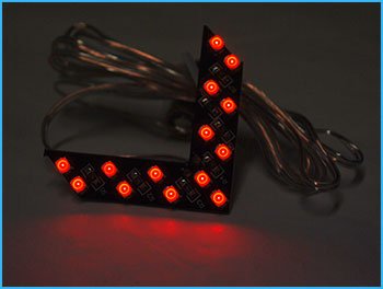 CARALL Pfeil LED LED Pfeile mit 14 SMD ROT von CARALL