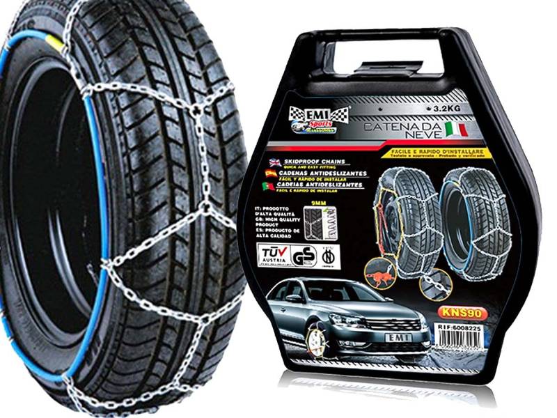 Schneeketten 195/65R16 205/55R16, 205/60R16,215/55R16,225/50R16,225/45R17,235/40R17,215/40R18,225/40R18 von CARALL