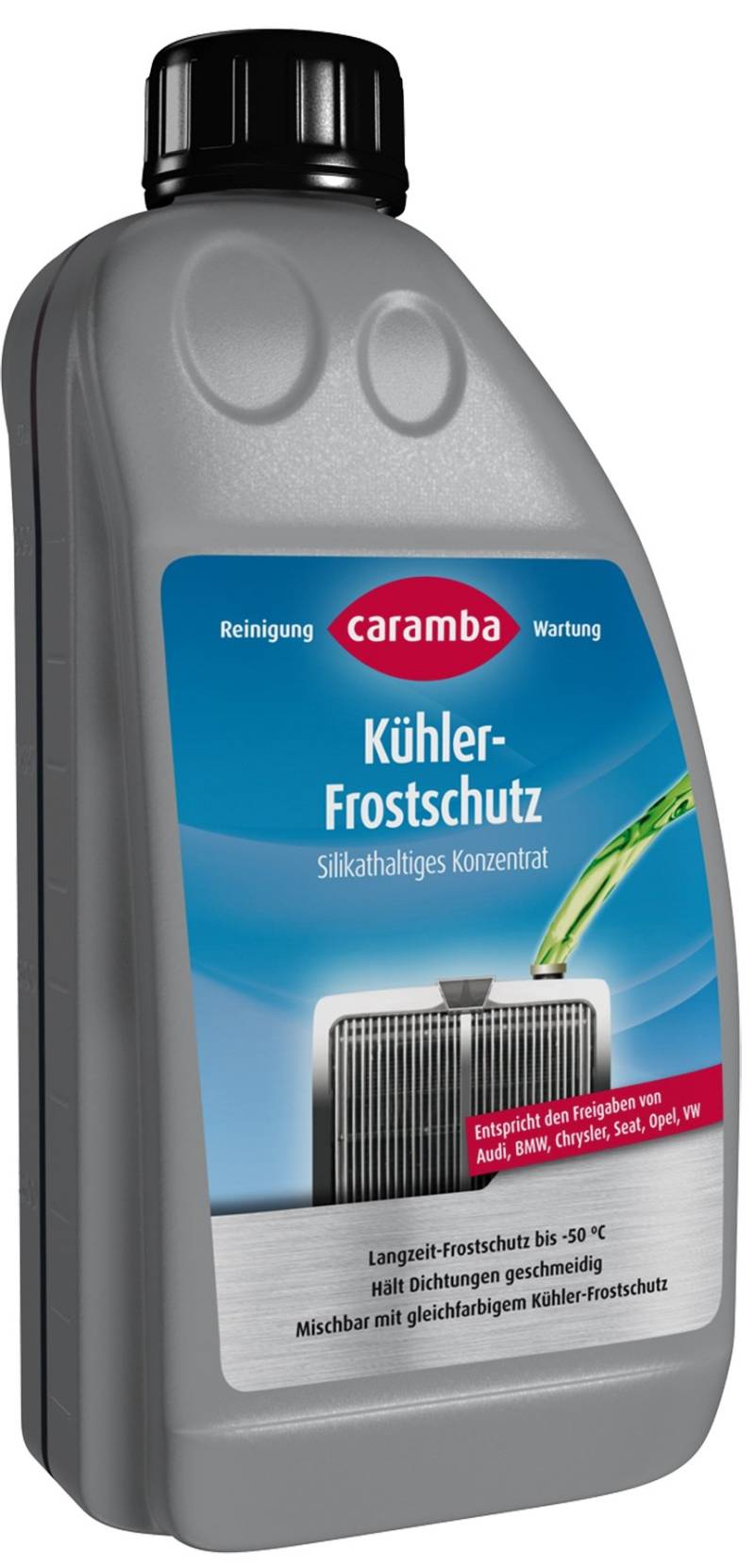 Caramba 69609801 Kühlerfrostschutz 1 Liter - Silikathaltig (entspr. VW G11, Farbe: grün) von CARAMBA