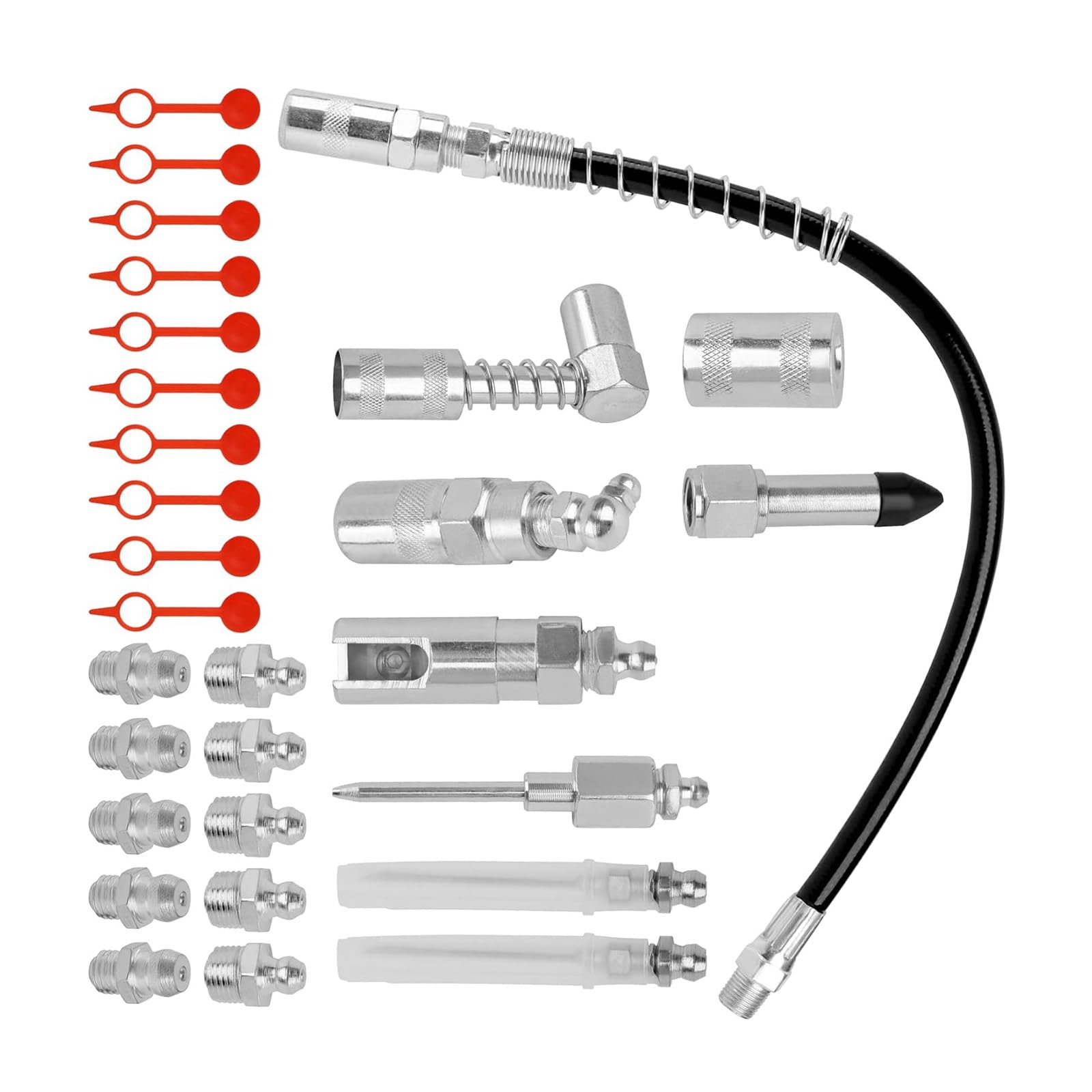 CARISSETT Industrie-Fettadapter-Düsenkupplungs-Set für schwer erreichbare Bereiche, effiziente Schmierung, mechanische Armaturen, Reparaturwerkstatt von CARISSETT